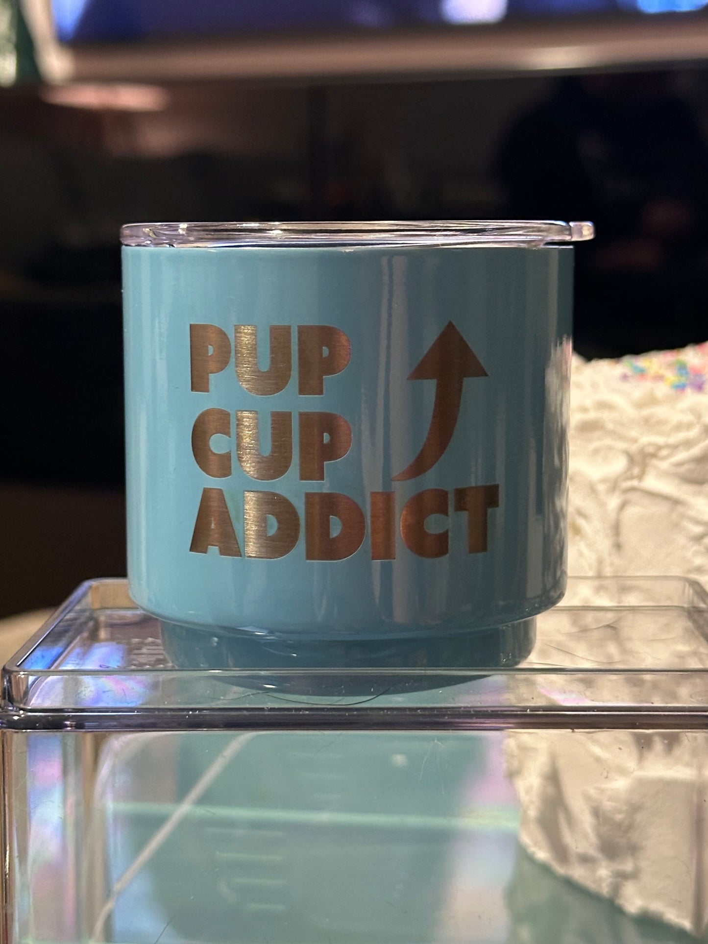 blue pup cup addict