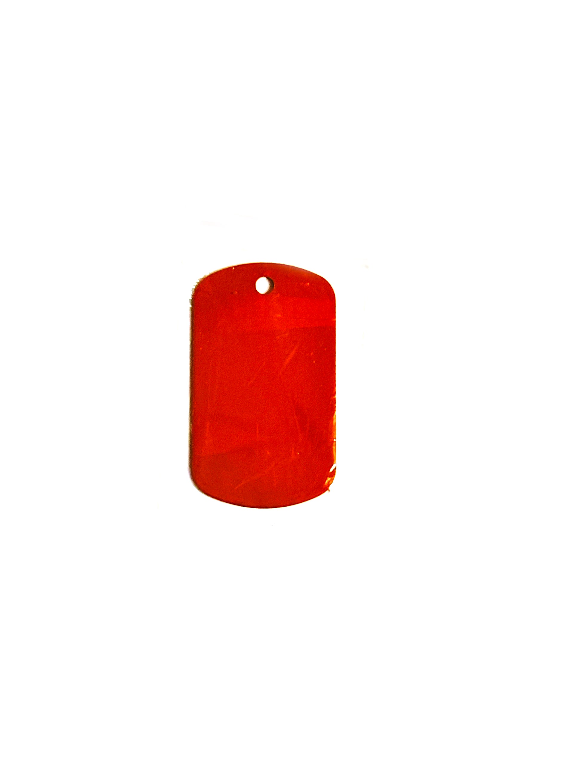 anodized aluminum vertical red dog tag