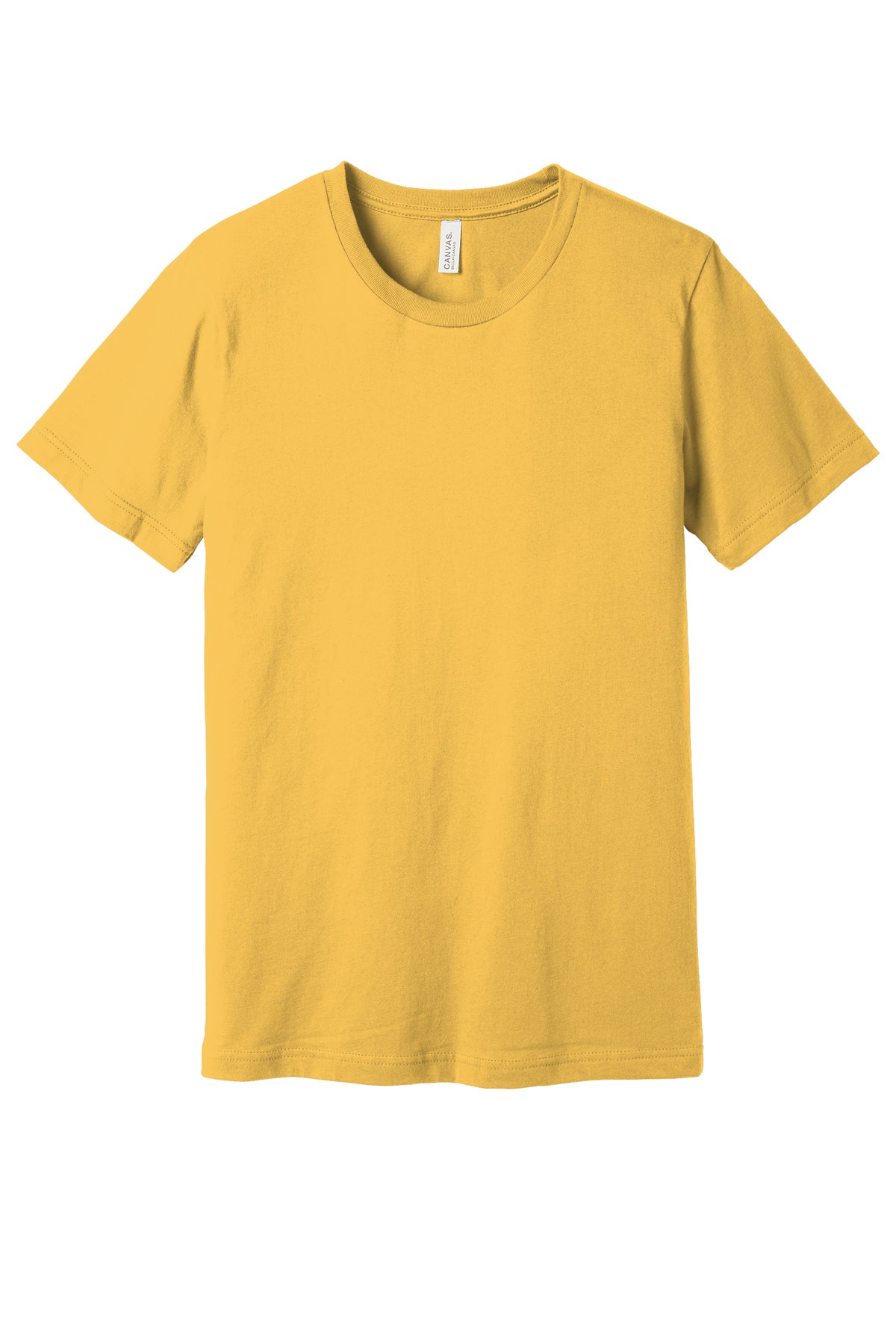Yellow t-shirt on a white background