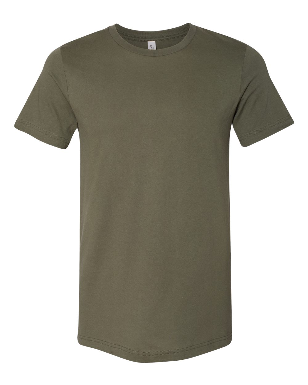 Military Green t-shirt on a white background