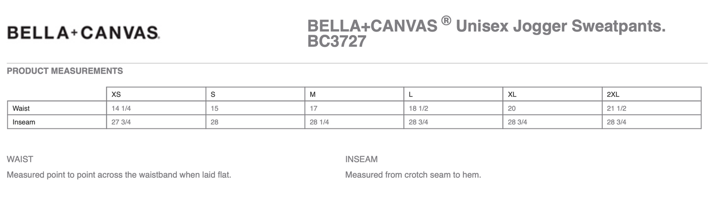 Bella + Canvas Unisex Sponge Fleece Joggers