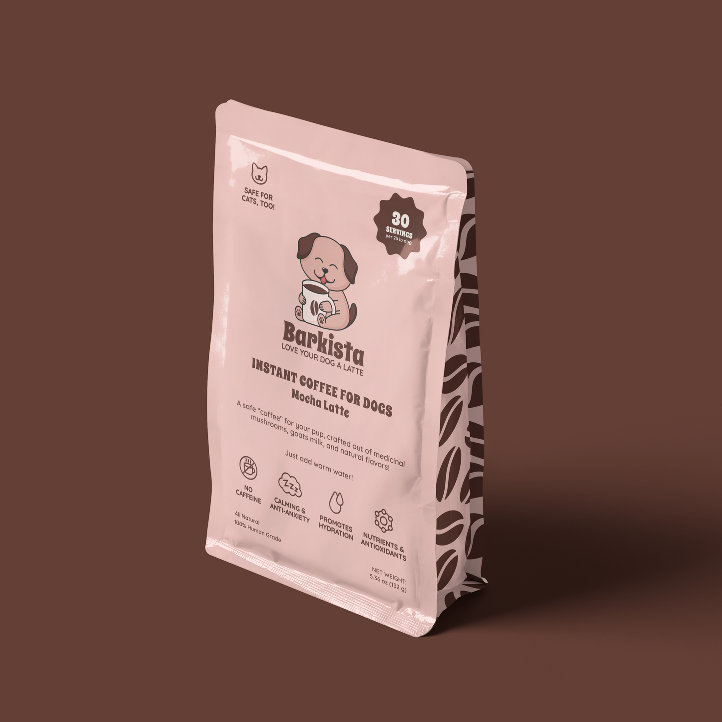 Barkista Mocha Latte Instant Dog Coffee