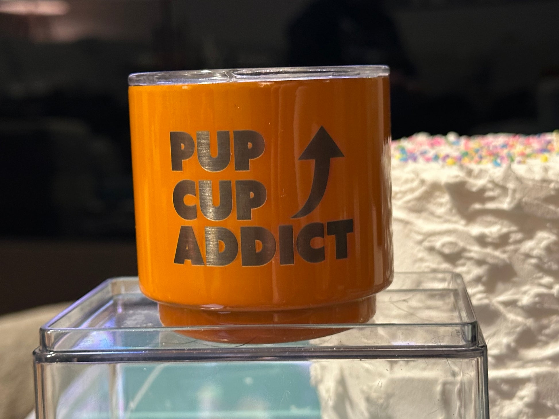 orange pup cup