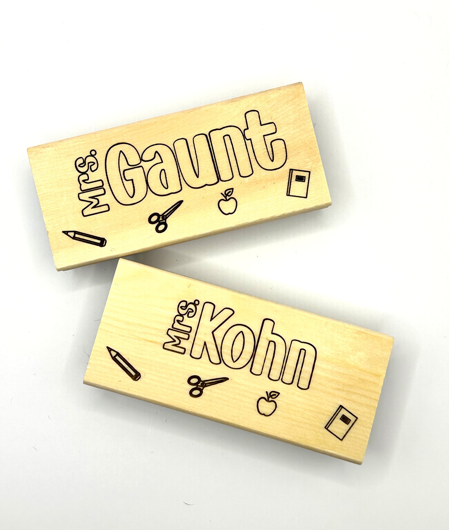 Personalized Engraved White Board Erasers