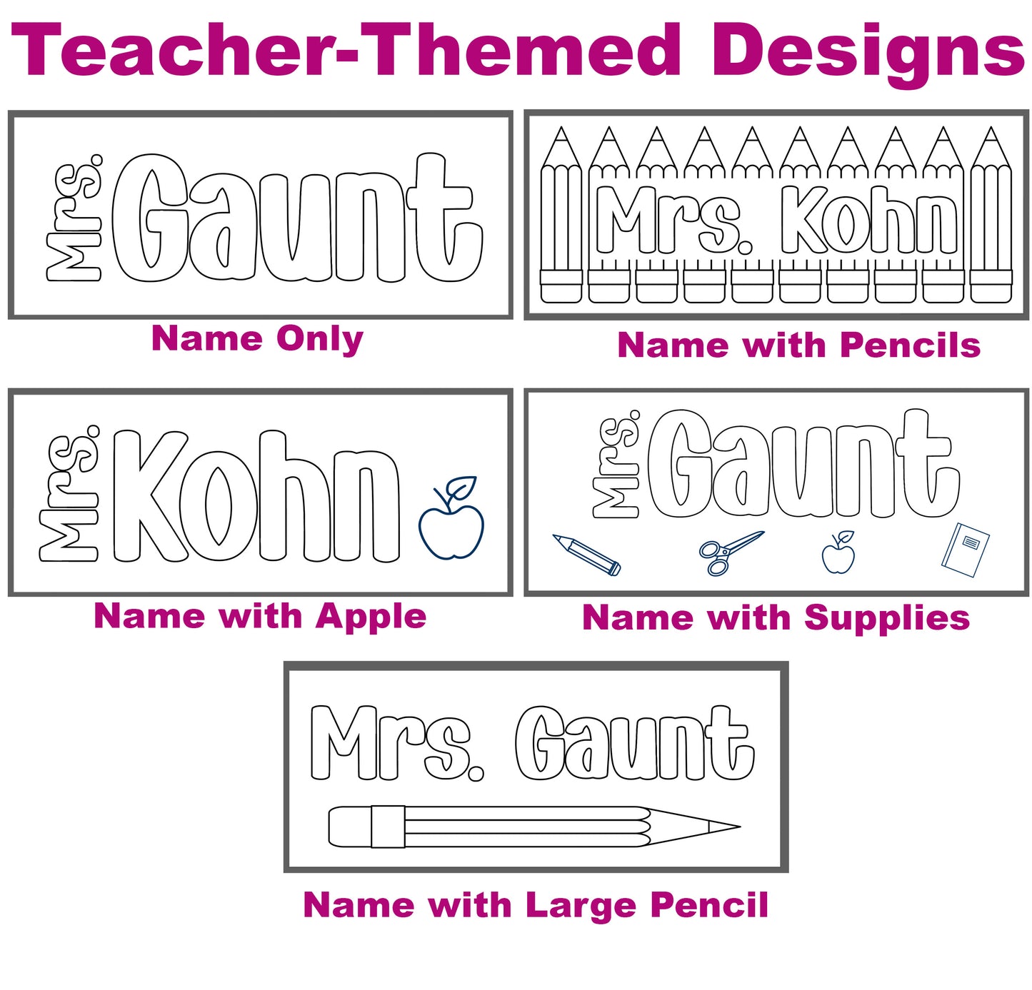 Personalized Engraved White Board Erasers