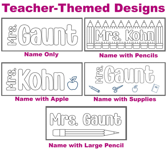 Personalized Engraved White Board Erasers
