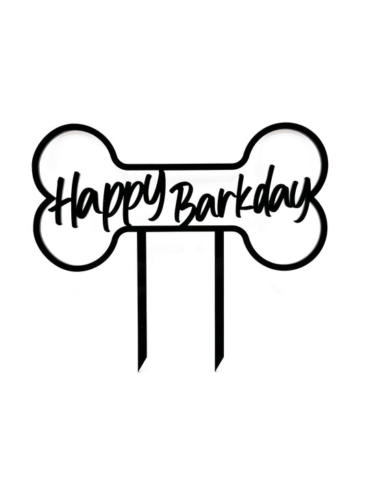 Happy Barkday Cake Topper