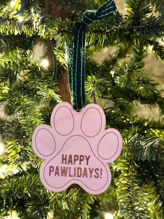 Happy Pawlidays Ornament