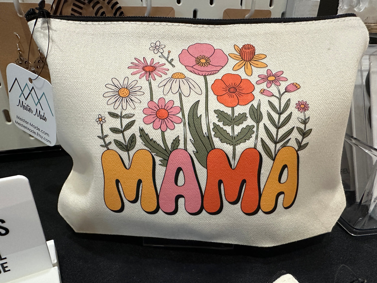 Floral Mama Zipper Pouch