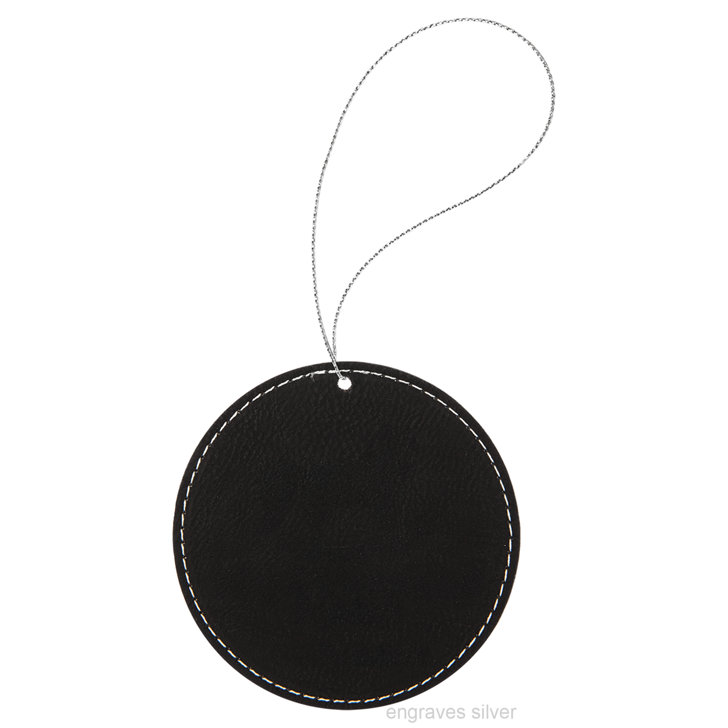 TCU Logo Vegan Leather Ornament - Officially Licensed Product