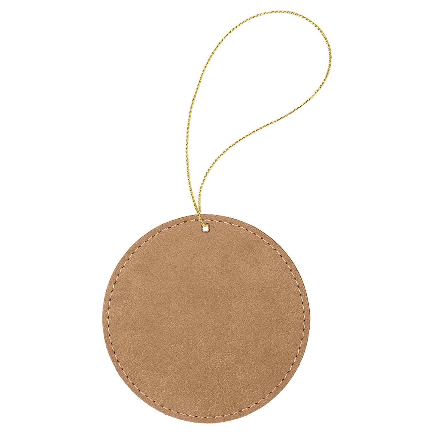 TCU Logo Vegan Leather Ornament - Officially Licensed Product