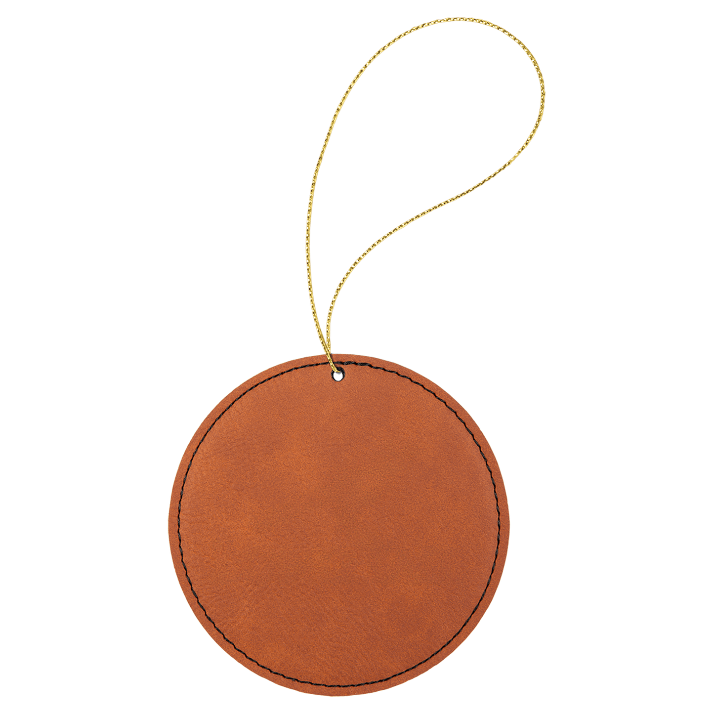 TCU Logo Vegan Leather Ornament - Officially Licensed Product
