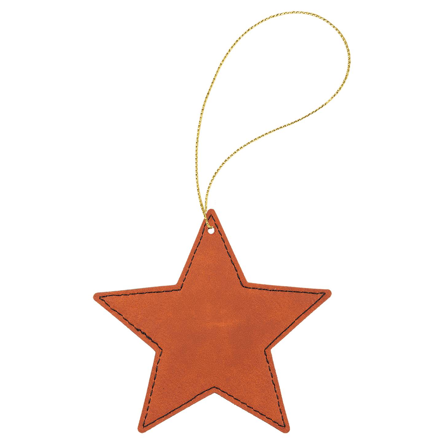 TCU Logo Vegan Leather Ornament - Officially Licensed Product