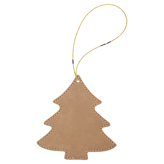 TCU Logo Vegan Leather Ornament - Officially Licensed Product