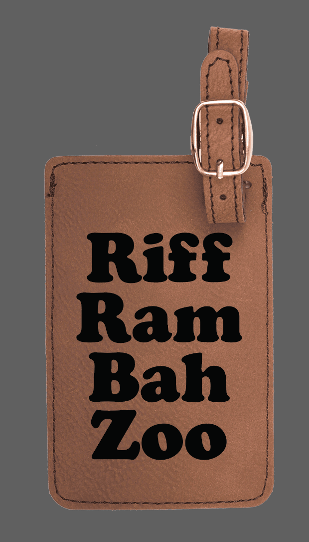 Riff Ram Bah Zoo Luggage Tag - Officially Licensed Product