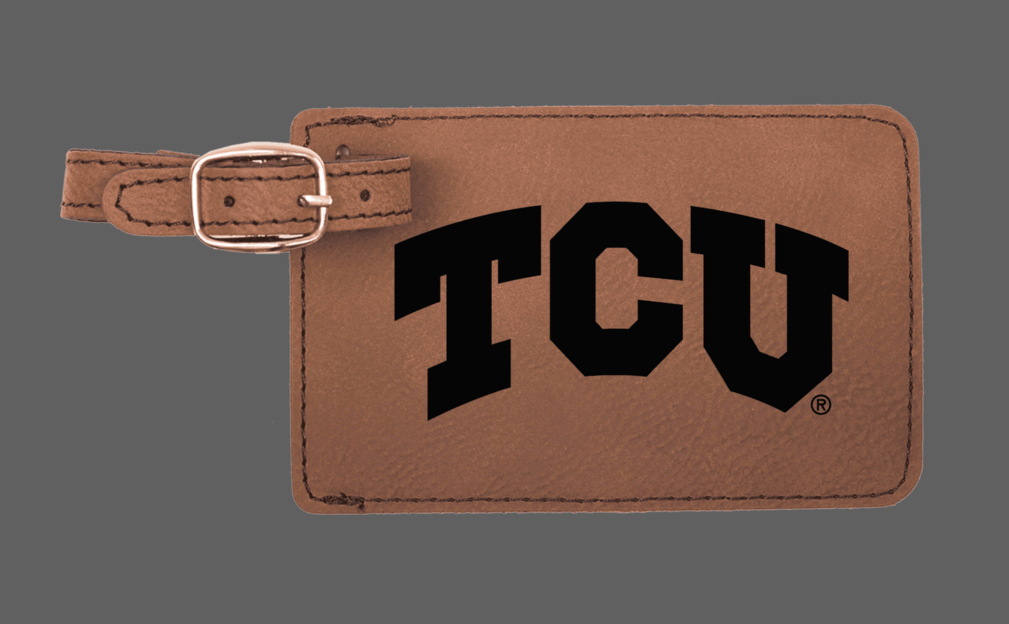 TCU Logo Luggage Tag - Officially Licensed Product