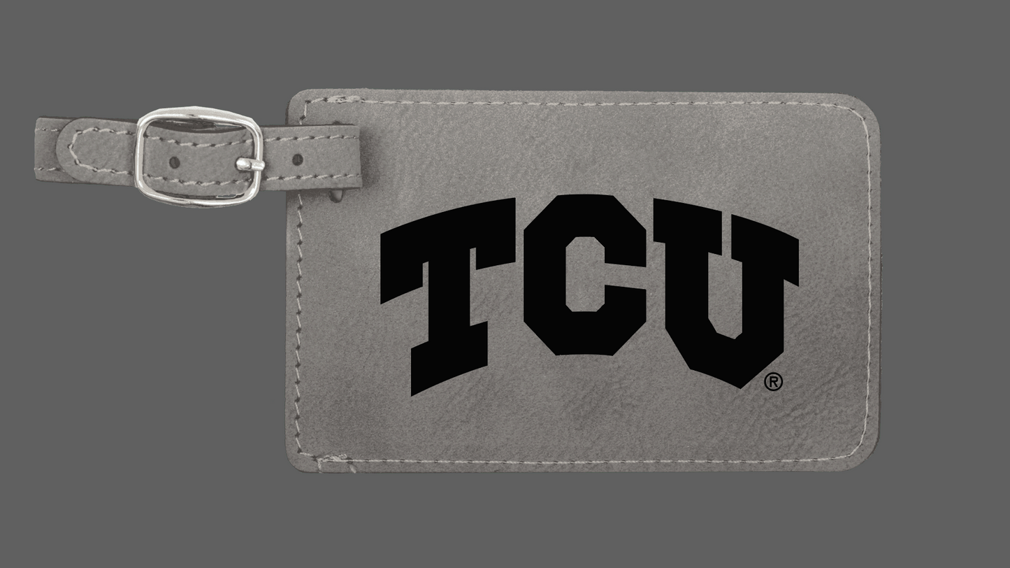 TCU Logo Luggage Tag - Officially Licensed Product