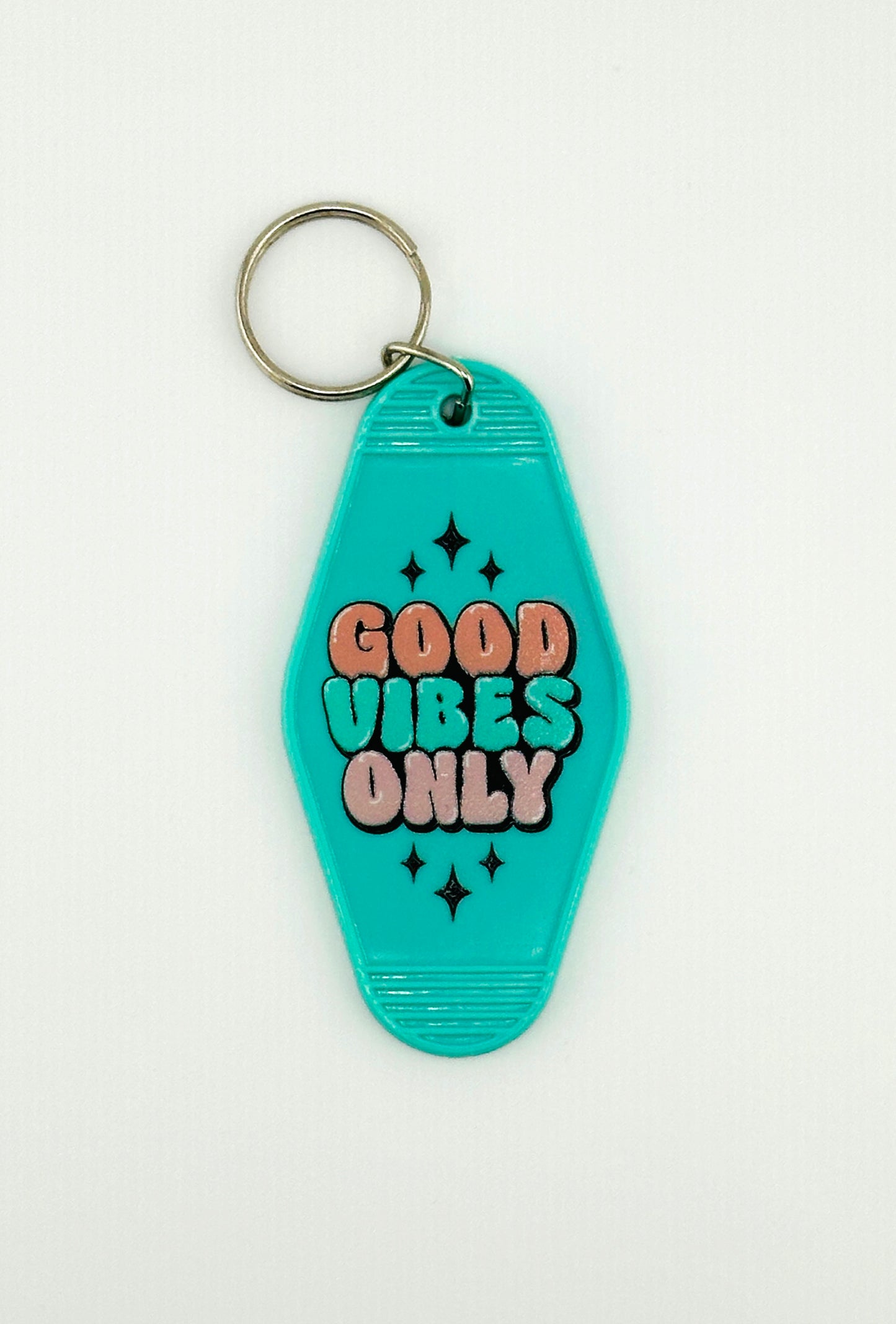 "Good Vibes Only" Motel Keychain