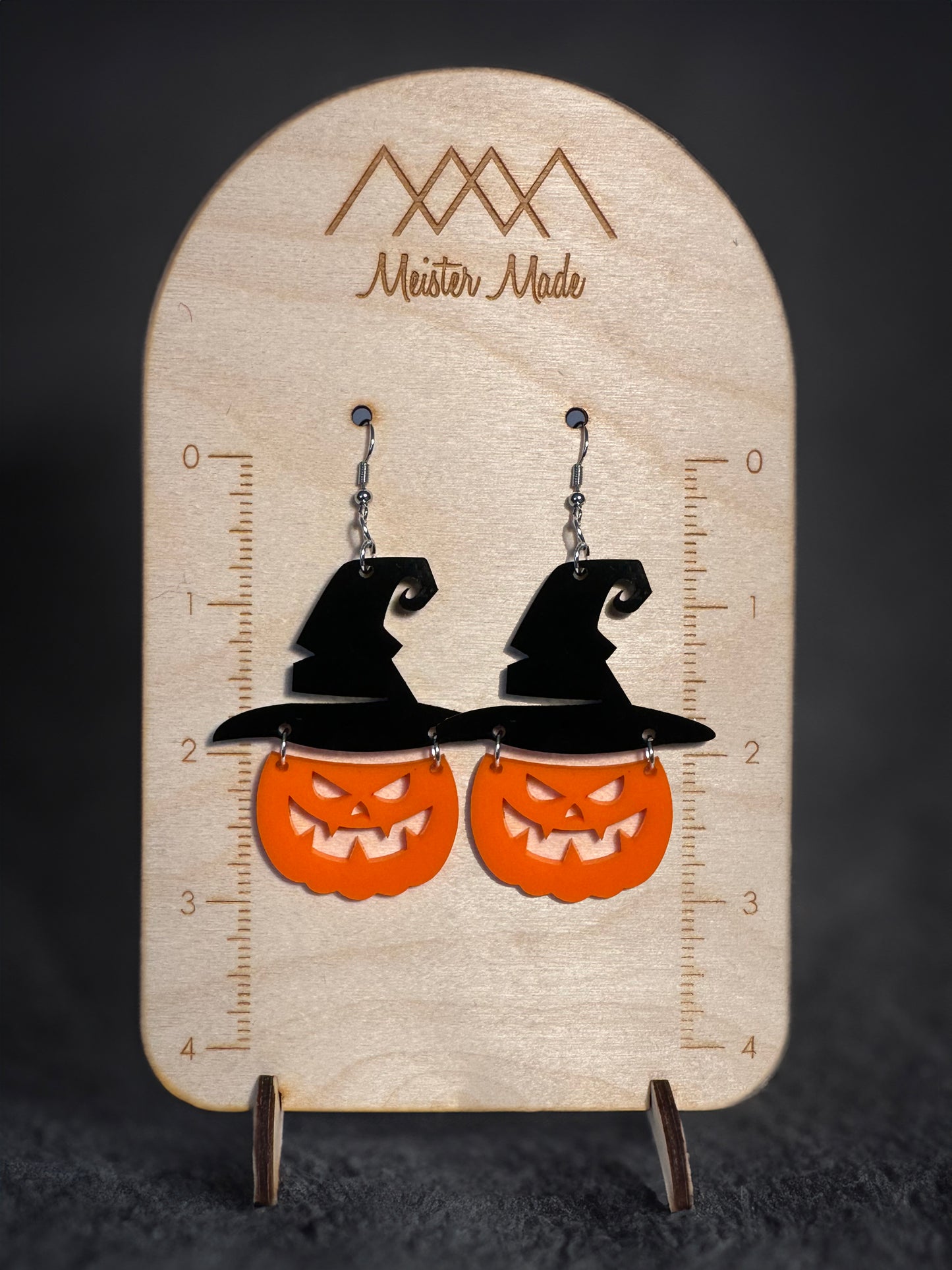 Witch Pumpkin Dangle Earrings
