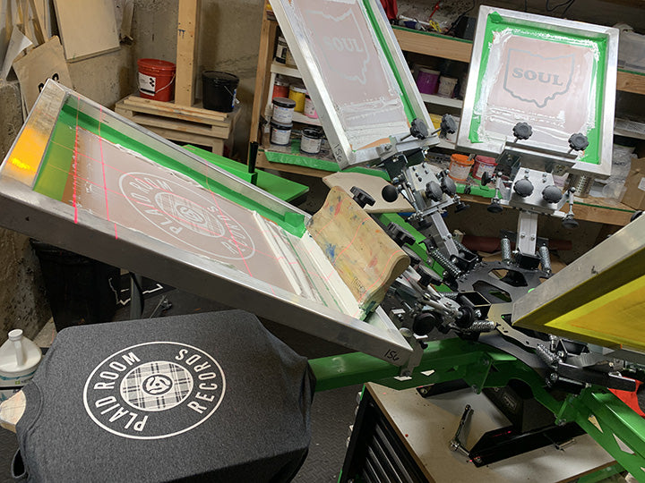 screen printing press