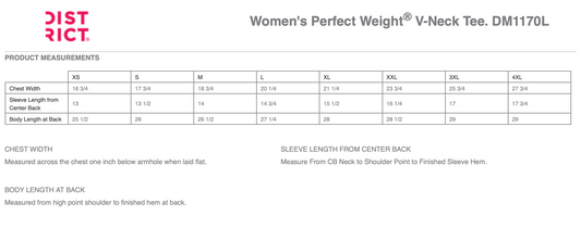 District Women’s 100% Cotton V-Neck Tee