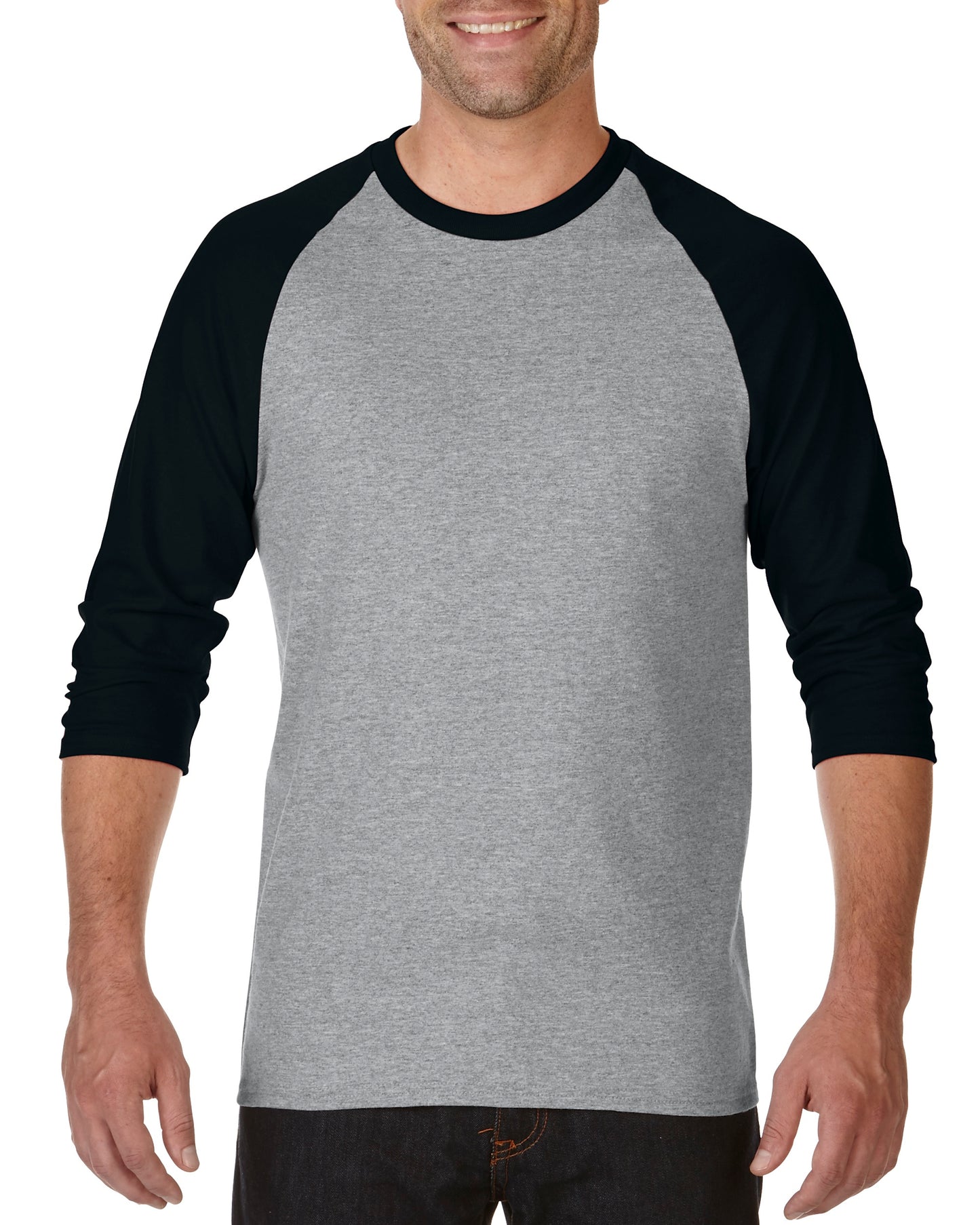Gildan Adult Dryblend 3/4 Sleeve Raglan T-Shirt