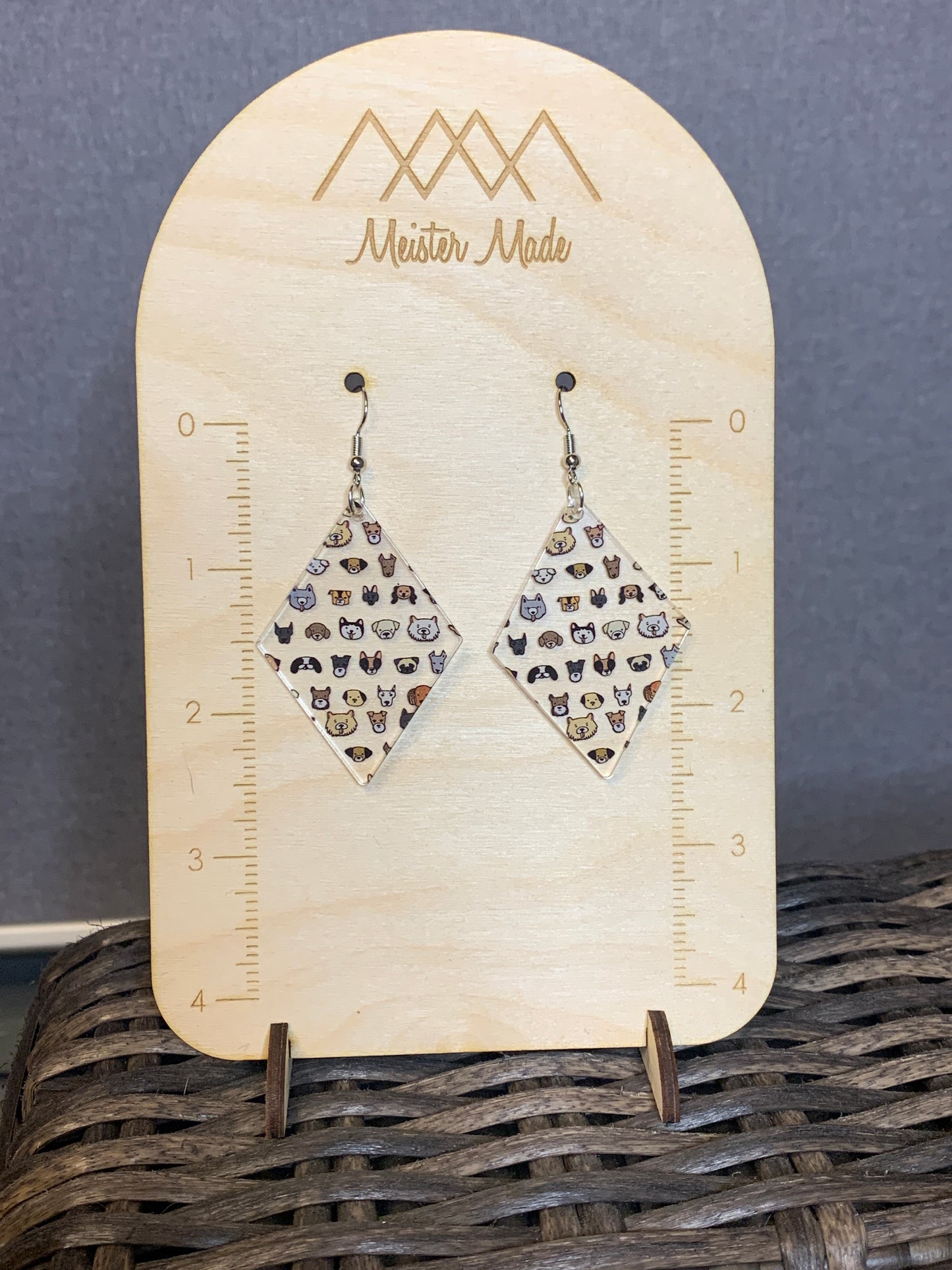 I wanna pet ALL the dogs! acrylic earrings