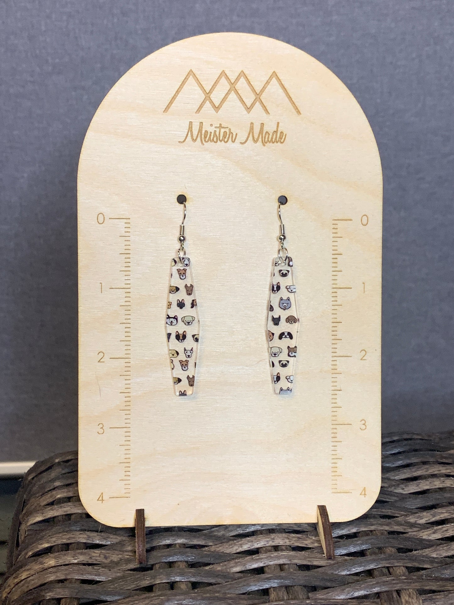 I wanna pet ALL the dogs! acrylic earrings