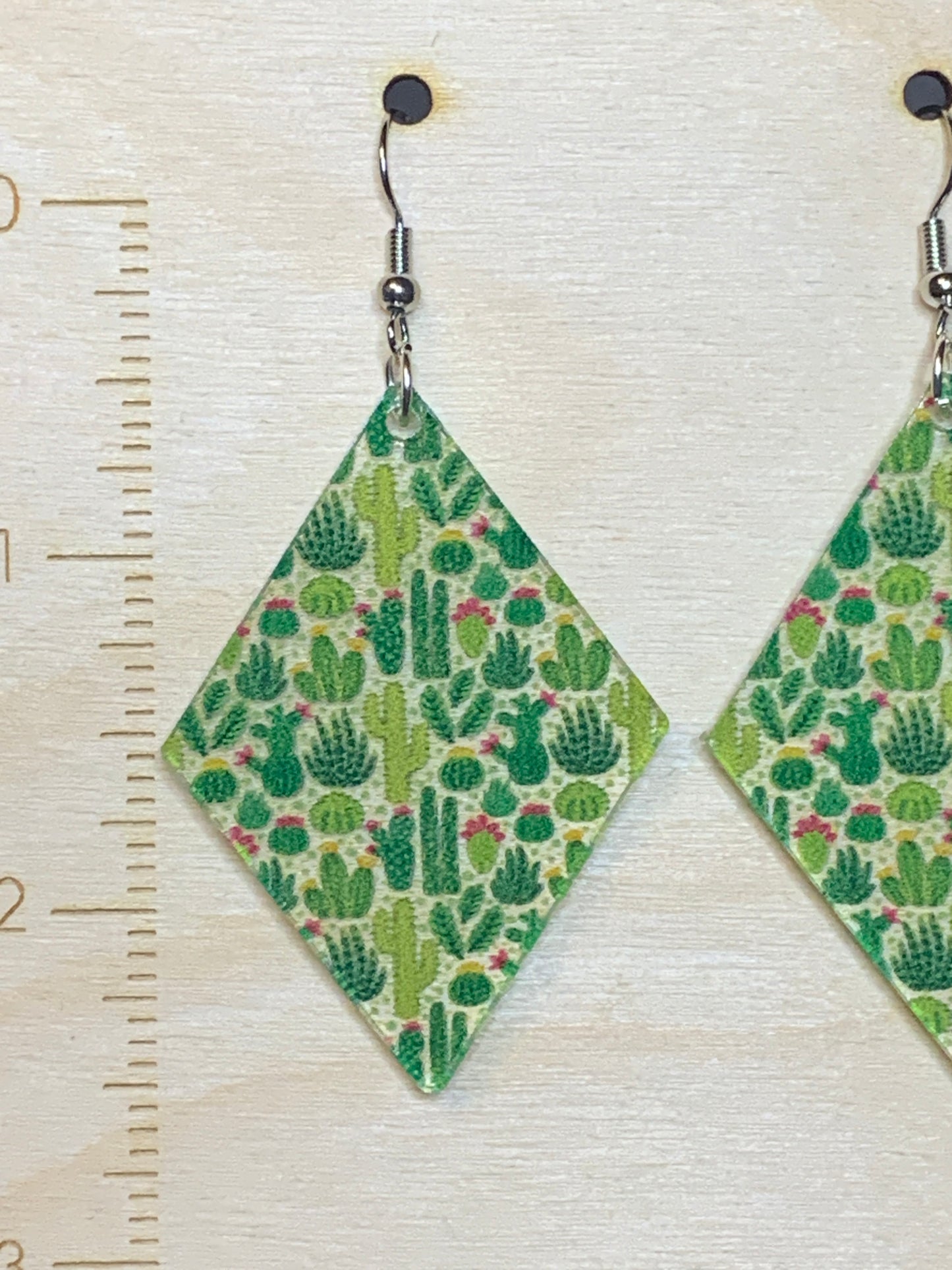 Cactus acrylic earrings