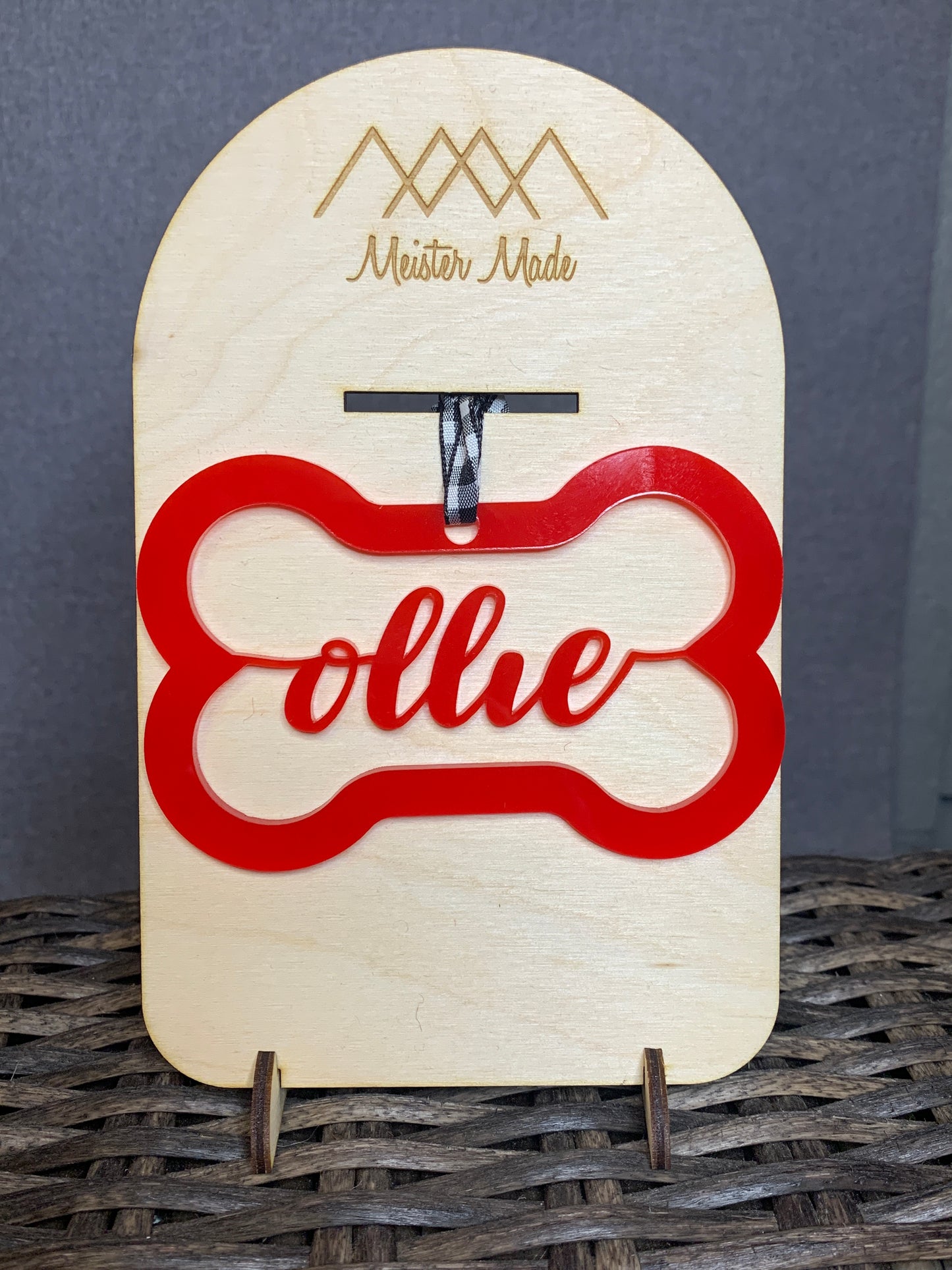 Personalzied Dog Bone-shaped Dog Name Ornament