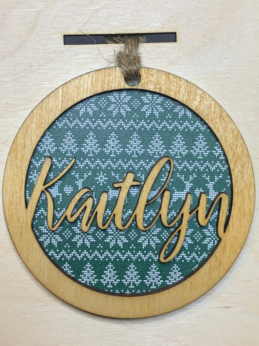 Personalized Name Ornament