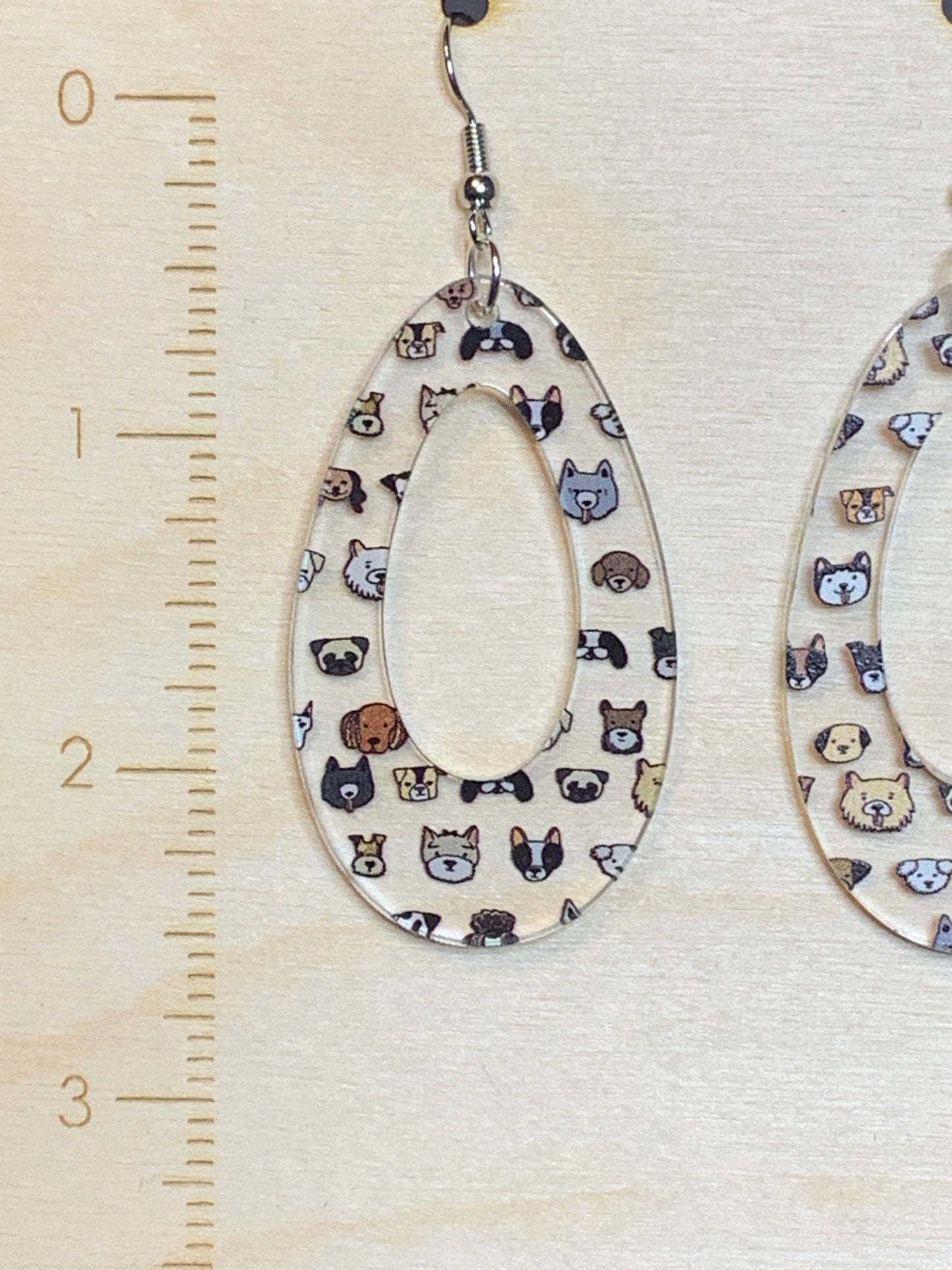 I wanna pet ALL the dogs! acrylic earrings