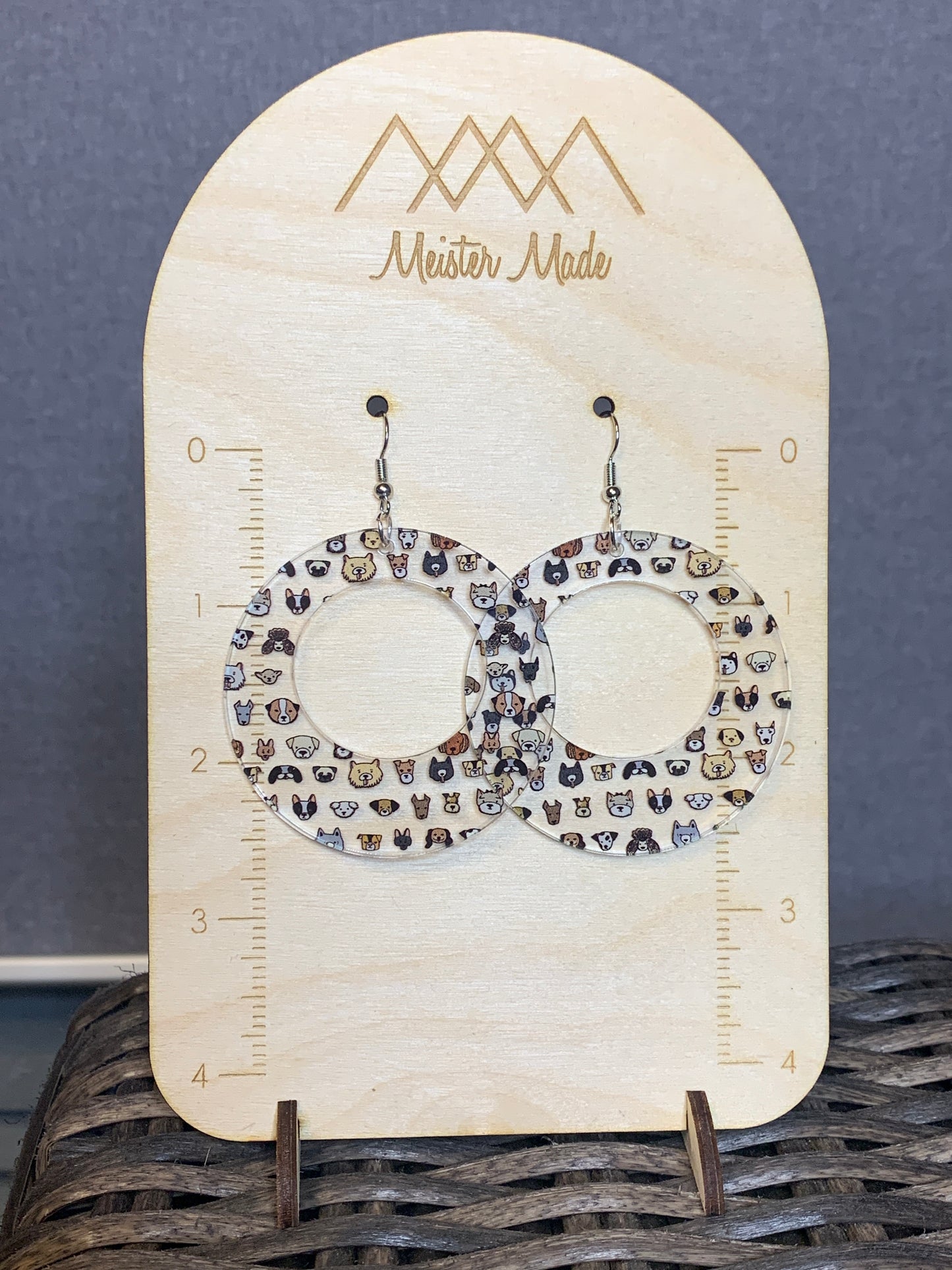 I wanna pet ALL the dogs! acrylic earrings