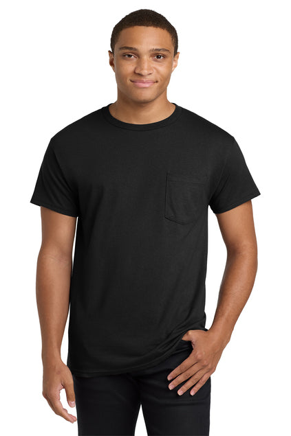Hanes - Authentic 100% Cotton T-Shirt with Pocket