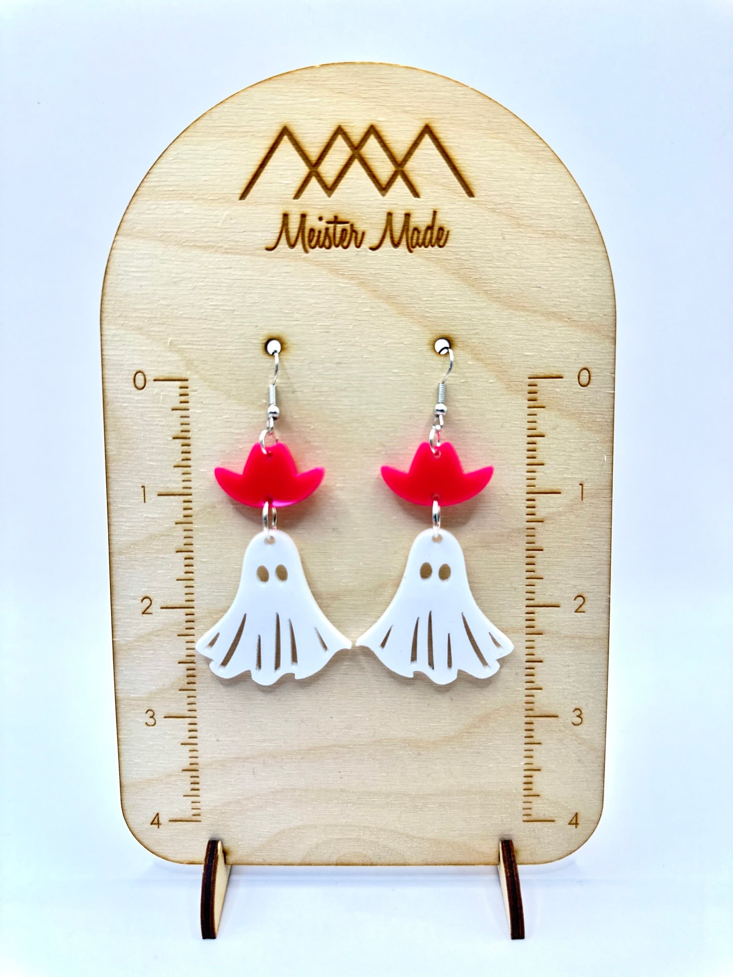 Cowboy Ghost Dangle Earrings