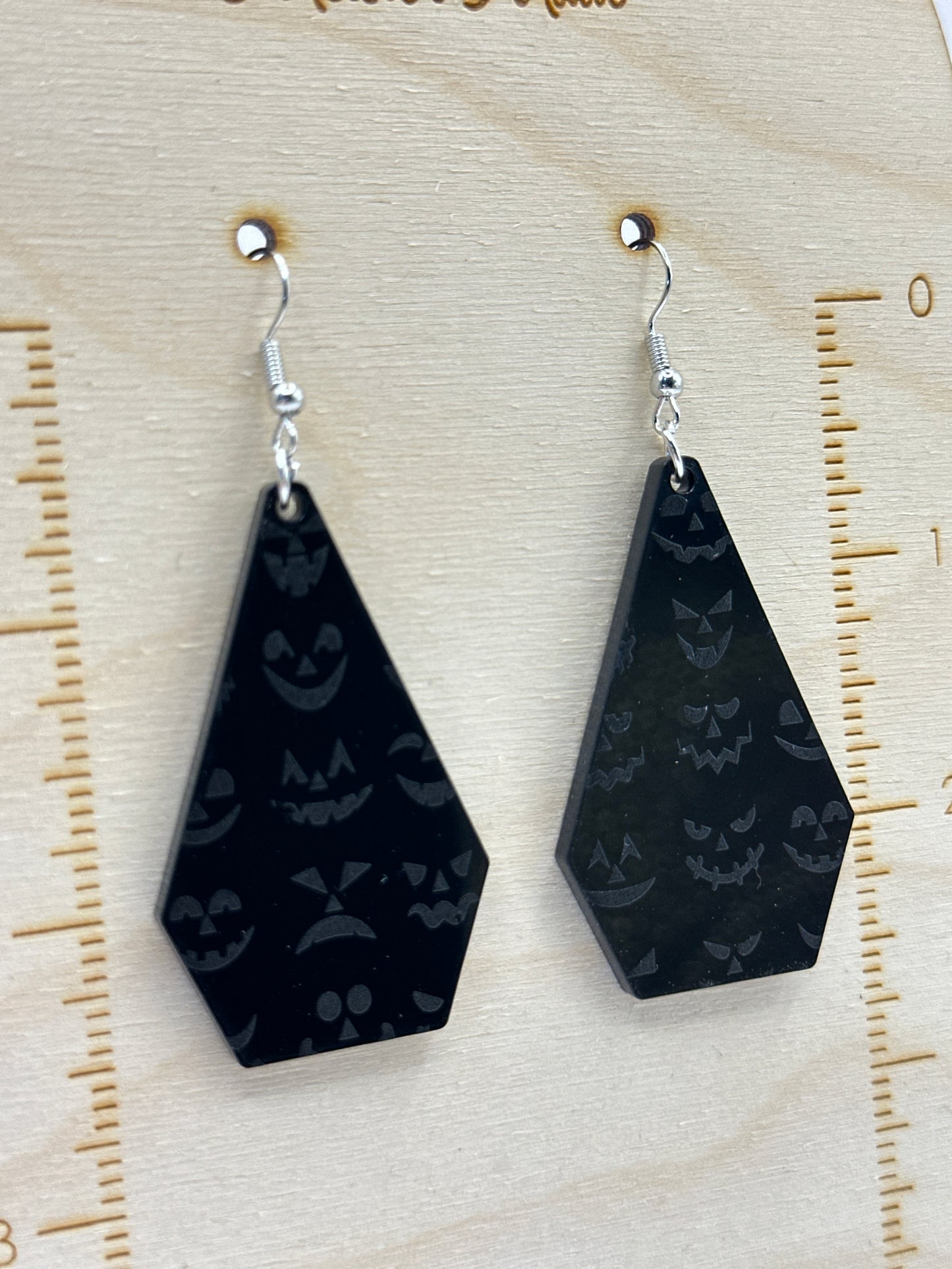 Spooky Faces Acrylic Earrings