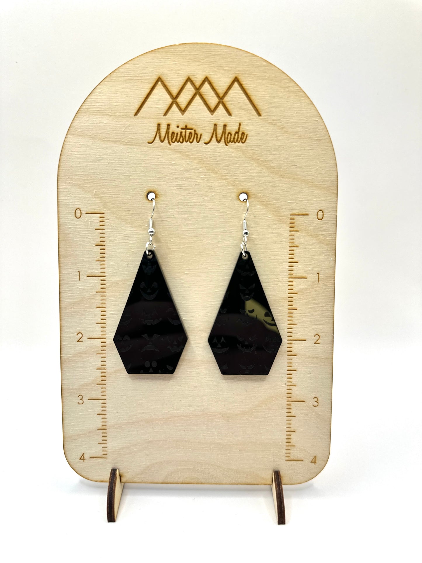 Spooky Faces Acrylic Earrings