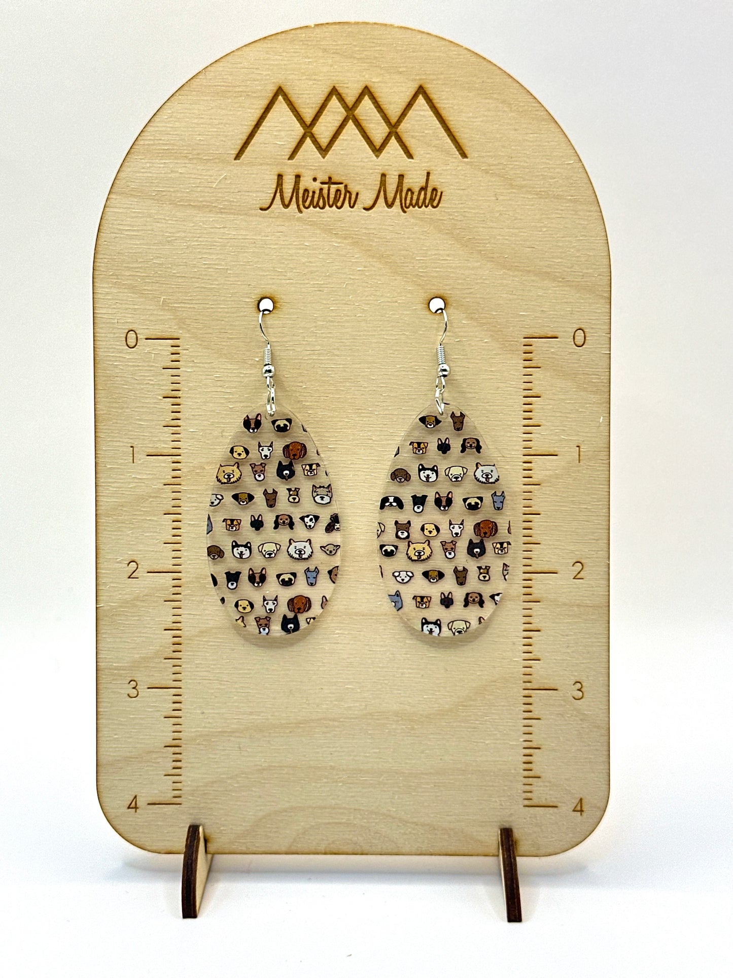 I wanna pet ALL the dogs! acrylic earrings