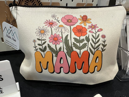 Floral Mama Zipper Pouch