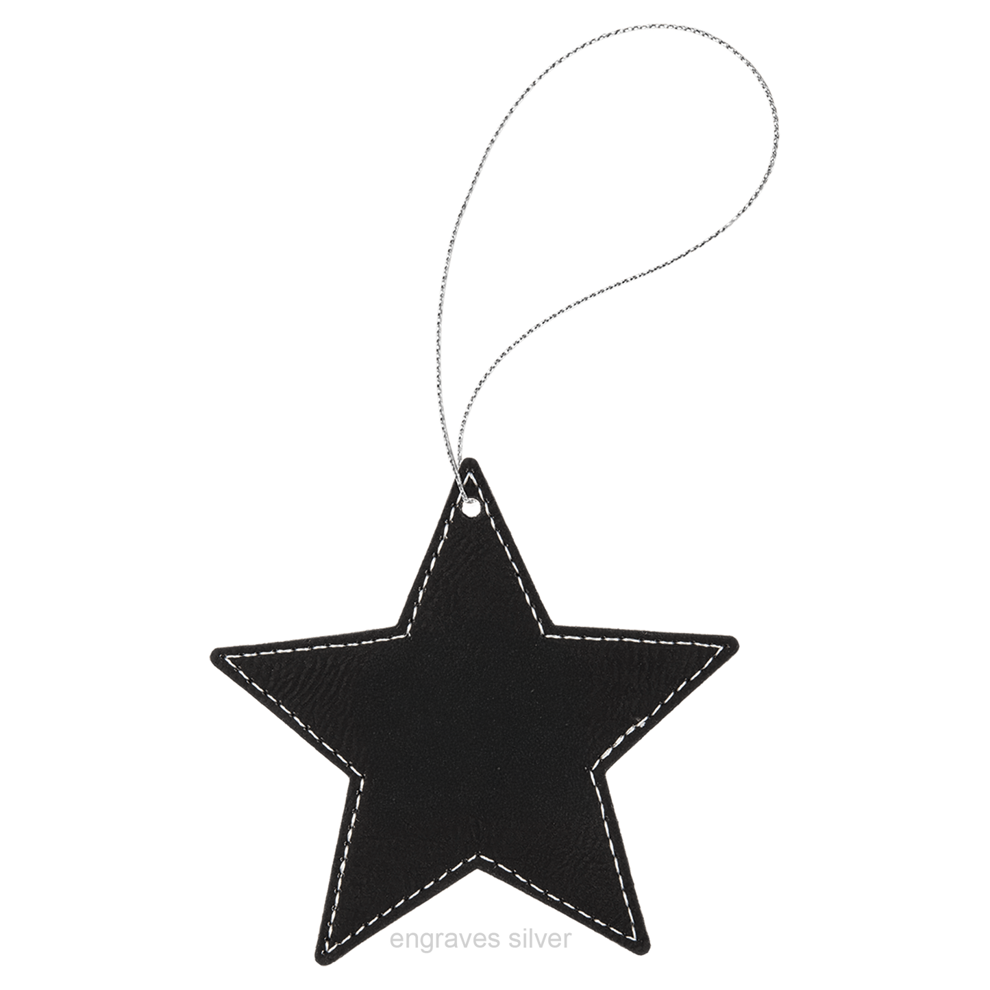 TCU Logo Vegan Leather Ornament - Officially Licensed Product
