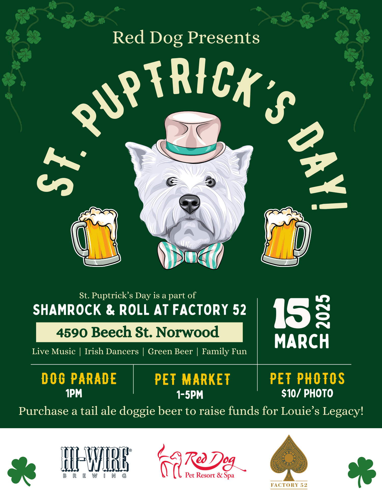 St. Puptrick's Day Event Flyer