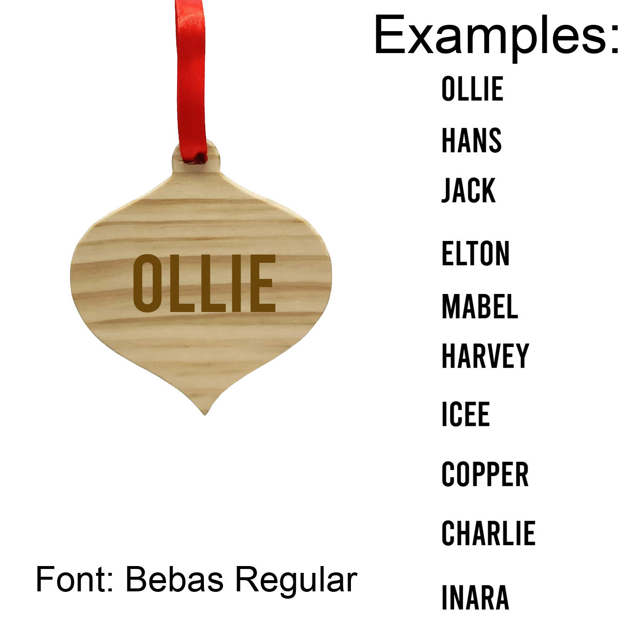 Ornament with Personalized Name