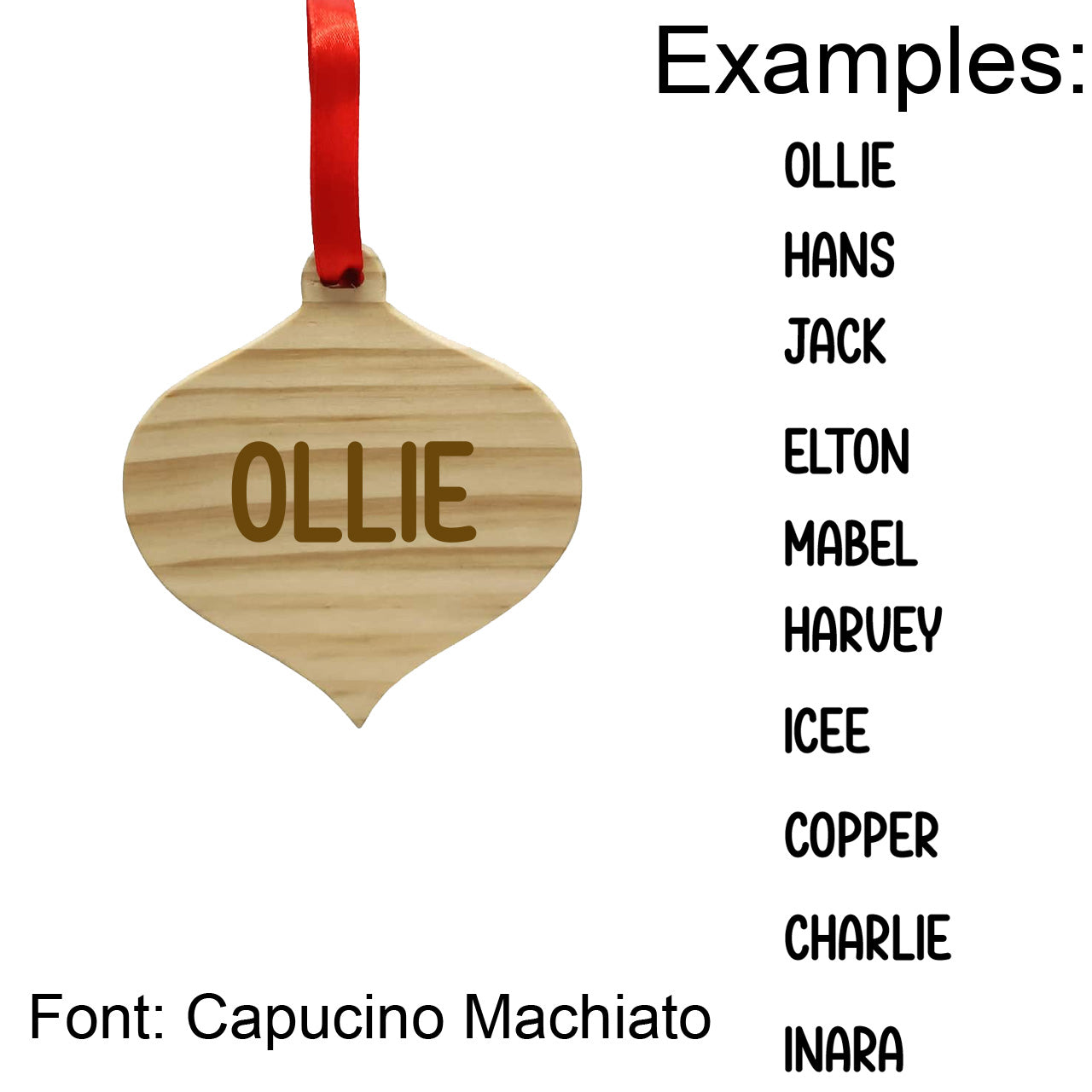 Ornament with Personalized Name