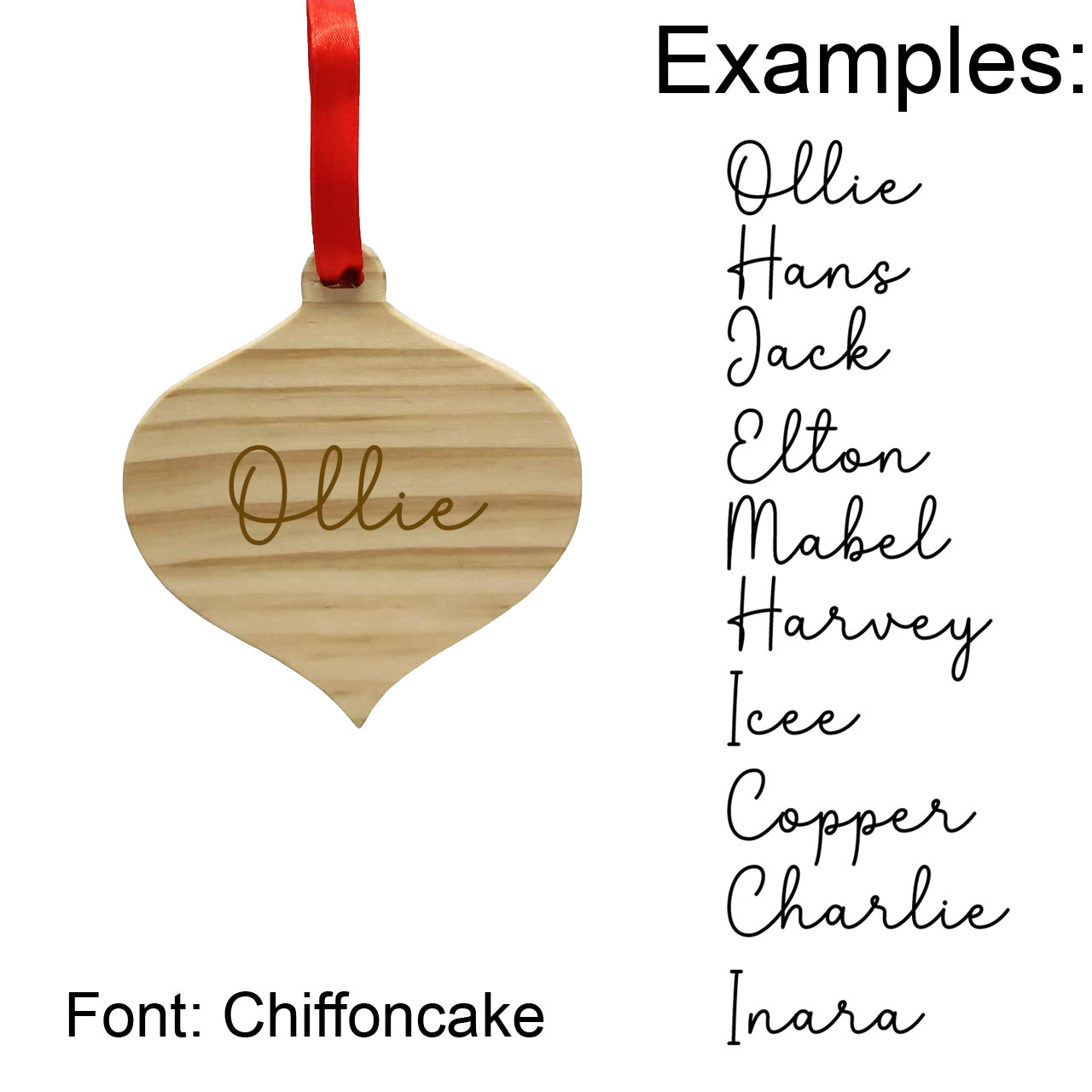 Ornament with Personalized Name