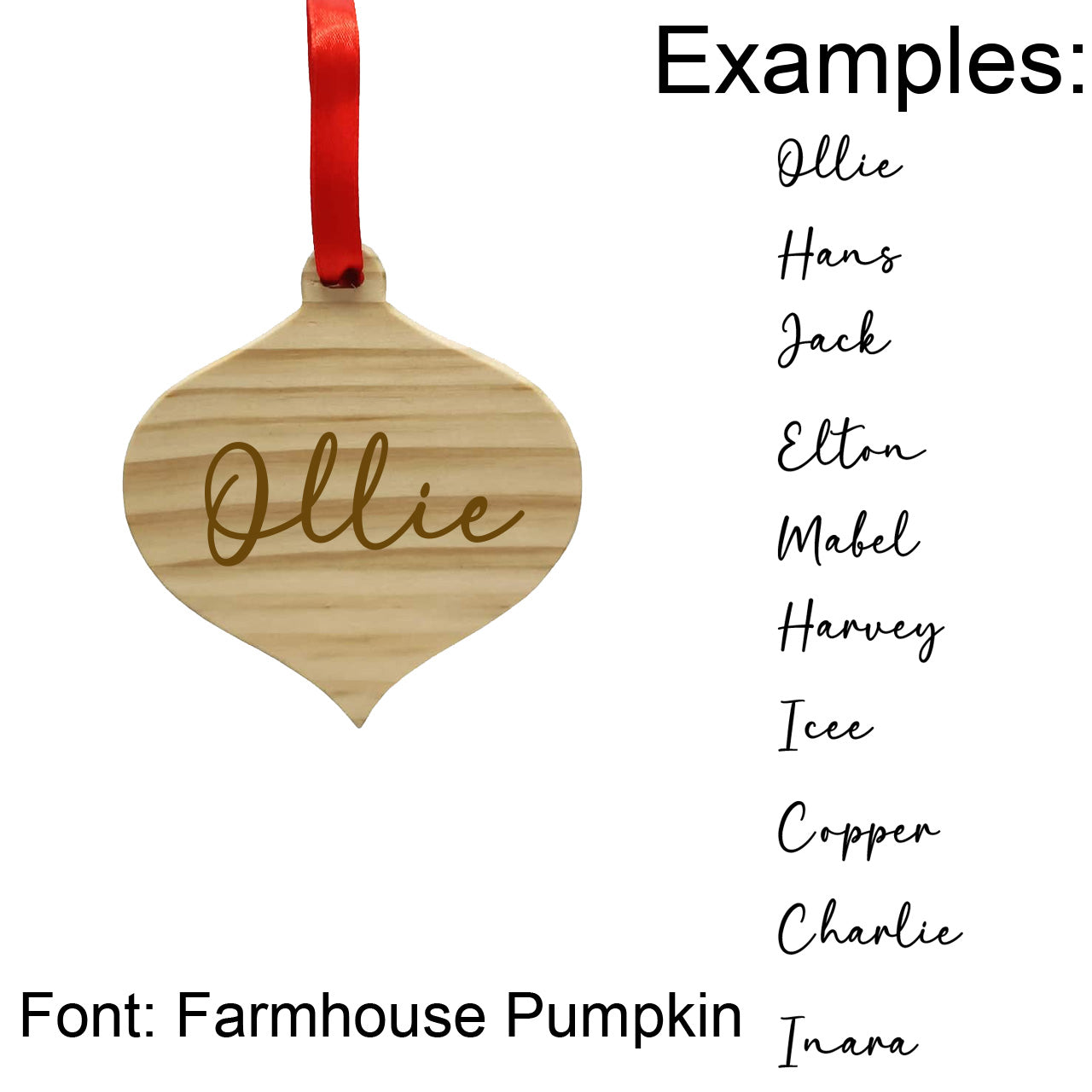 Ornament with Personalized Name