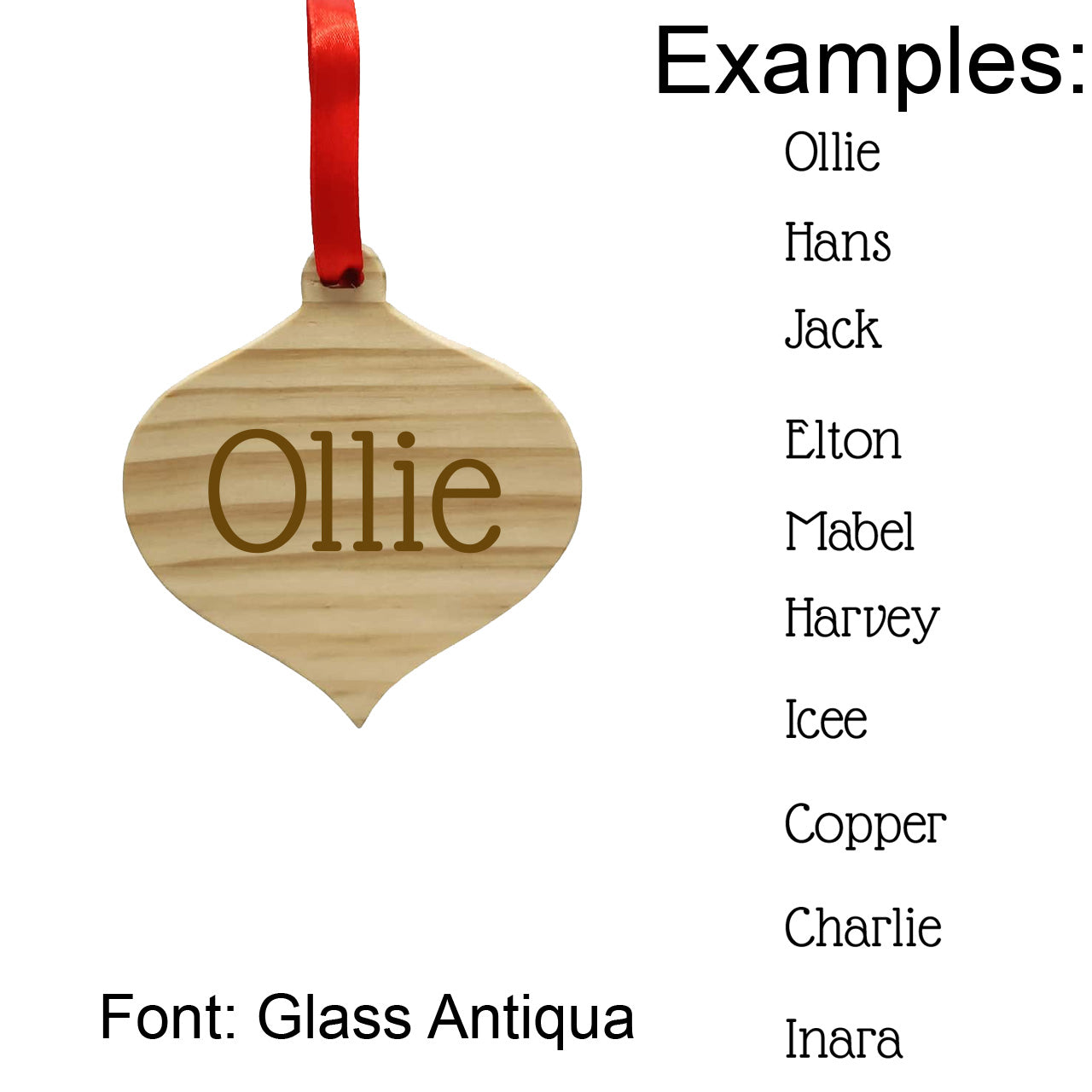 Ornament with Personalized Name