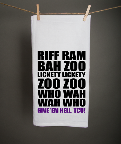 Riff Ram Bah Zoo Tea Towel