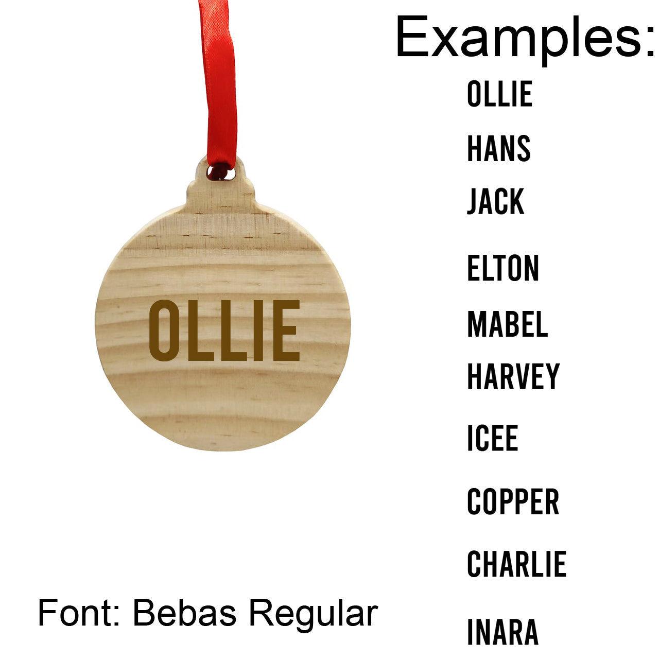 Ornament with Personalized Name