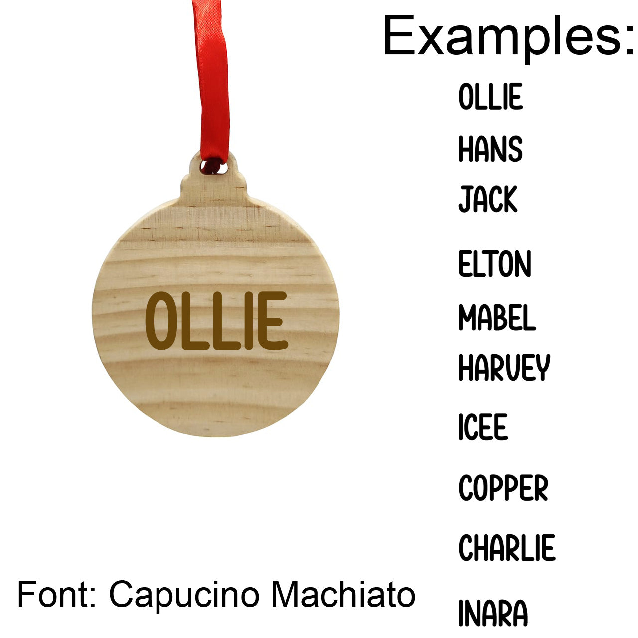 Ornament with Personalized Name