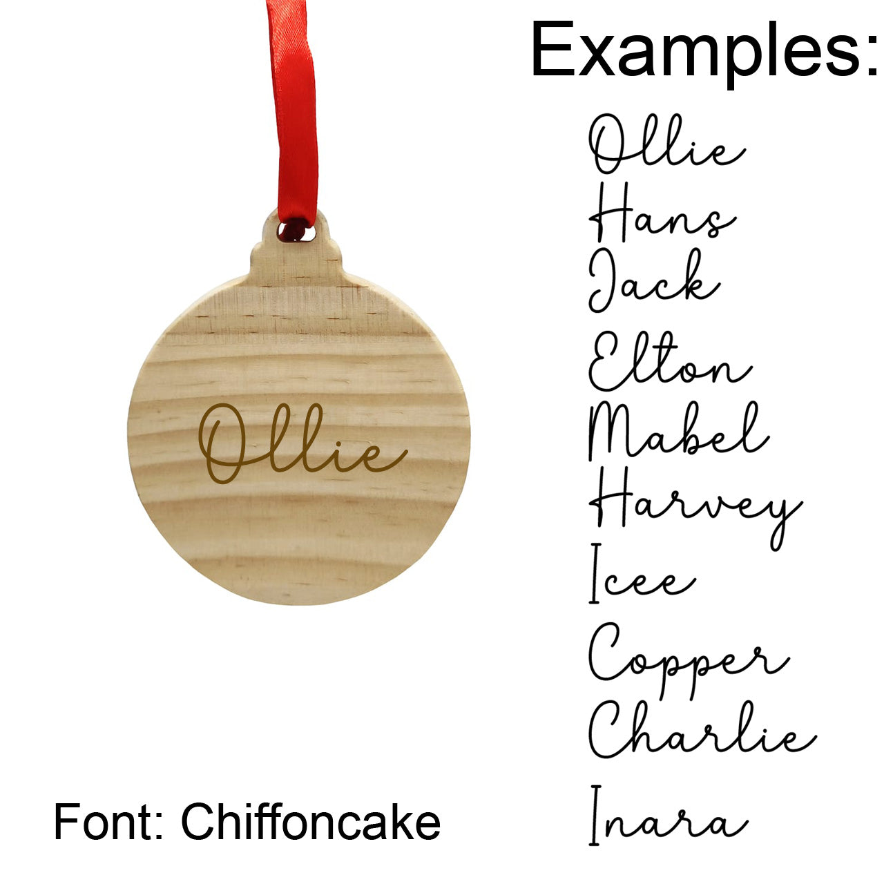 Ornament with Personalized Name